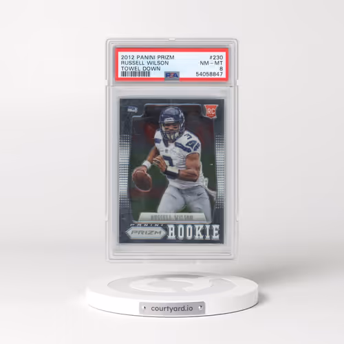 2012 Panini Prizm #230 Russell Wilson (PSA 8 NM-MT)