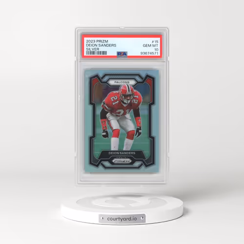 2023 Panini Prizm #15 Deion Sanders - Silver Prizm (PSA 10 GEM MINT)