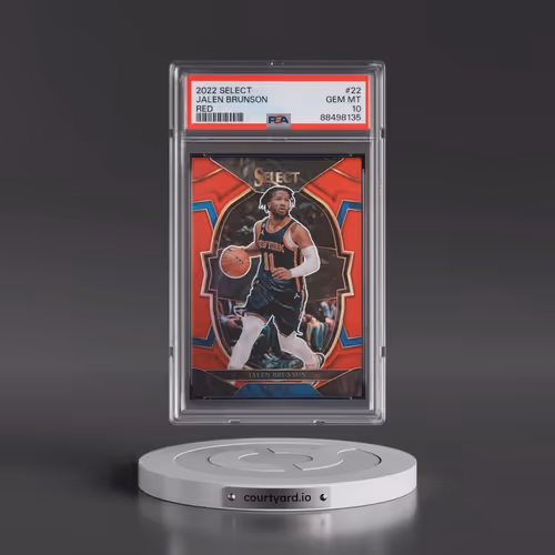 2022 Panini Select #22 Jalen Brunson - Red (PSA 10 GEM MINT)
