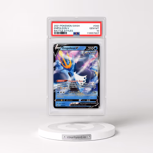 2021 Pokémon Sword & Shield Battle Styles #040 Empoleon V - Holo (PSA 10 GEM MINT)