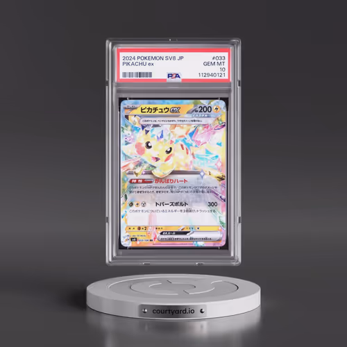 2024 Pokémon SV8-Super Electric Breaker #033 Pikachu EX - Holo (PSA 10 GEM MINT)