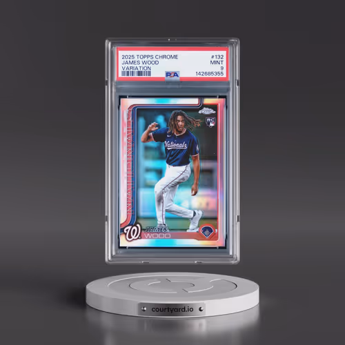 2025 Topps Chrome #132 James Wood - Variation (PSA 9 MINT)