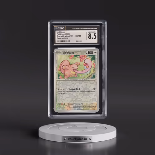 2023 Scarlet & Violet 151 - MEW EN #108/165 Lickitung - Reverse Holo (CGC 8.5 NM-MT+)