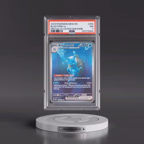 2023 Pokémon Mew EN-151 #200 Blastoise EX - Holo Special Illustration Rare (PSA 7 NM)