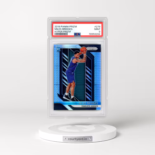 2018 Panini Prizm #278 Miles Bridges - Hyper Prizm (PSA 9 MINT)