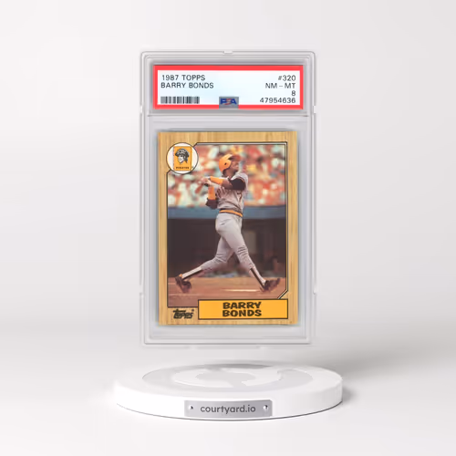 1987 Topps #320 Barry Bonds (PSA 8 NM-MT)