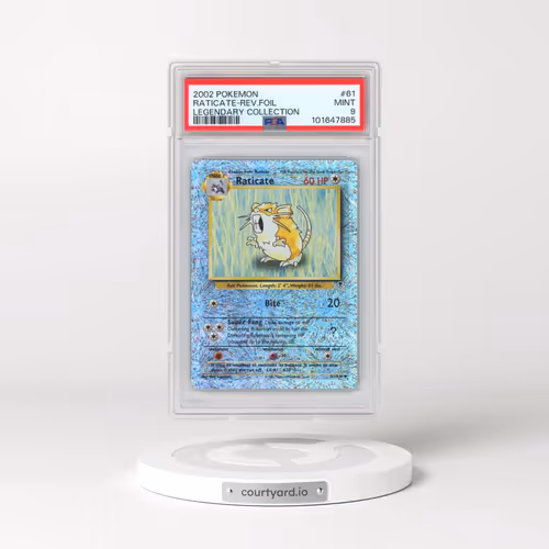 2002 Pokémon Legendary Collection #61 Raticate - Reverse Foil (PSA 9 MINT)