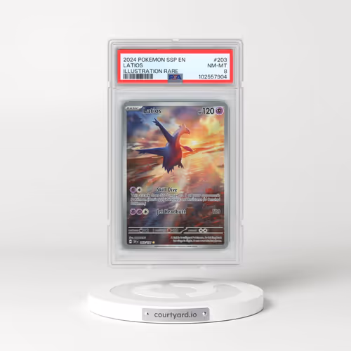 2024 Pokémon Ssp EN-Surging Sparks #203 Latios - Illustration Rare (PSA 8 NM-MT)