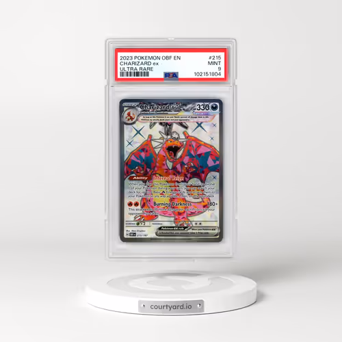 2023 Pokémon Obf EN-Obsidian Flames #215 Charizard EX - Holo Ultra Rare (PSA 9 MINT)
