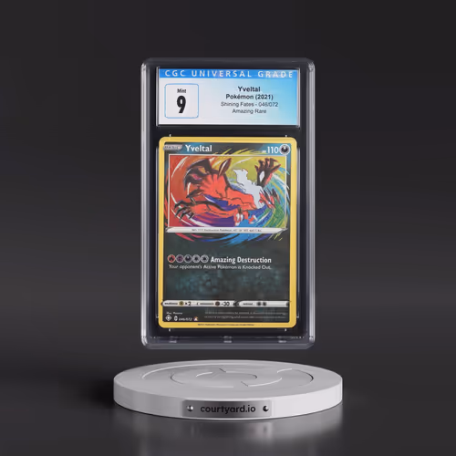 2021 Shining Fates #046/072 Yveltal - Amazing Rare Holo (CGC 9 MINT)