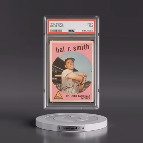 1959 Topps #497 Hal R. Smith (PSA 7 NM)