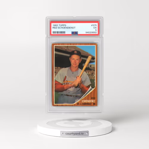 1962 Topps #575 Red Schoendienst (PSA 5 EX)