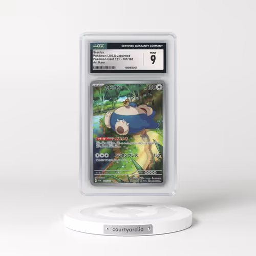 2023 Pokémon Card 151 #181/165 Snorlax - Art Rare (CGC 9 MINT)