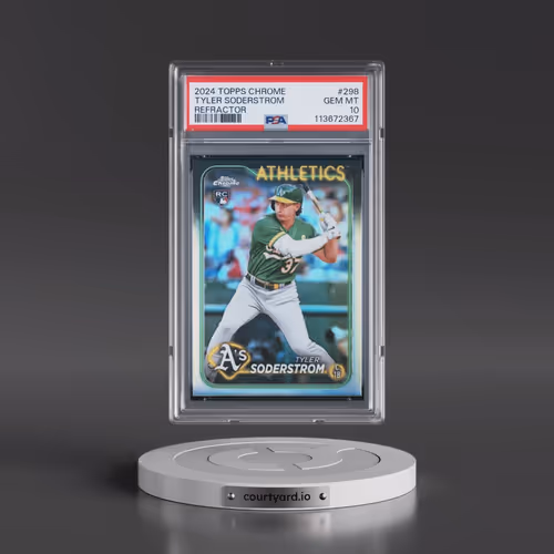 2024 Topps Chrome #298 Tyler Soderstrom - Refractor (PSA 10 GEM MINT)