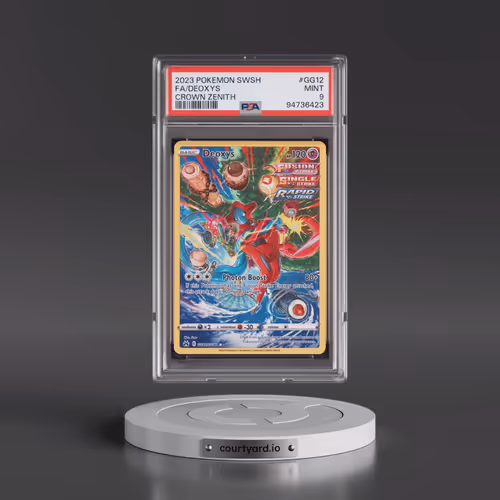 2023 Pokémon Sword and Shield Crown Zenith #GG12 Deoxys - Full Art (PSA 9 MINT)