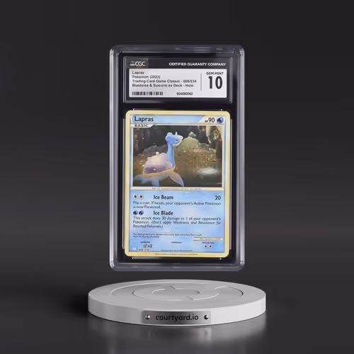 2023 Trading Card Game Classic - CLV, CLC, CLB #008/034 Lapras Blastoise & Suicune ex Deck - CLB Holo