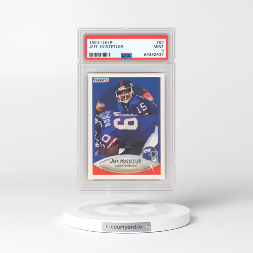 1990 Fleer #67 Jeff Hostetler (PSA 9 MINT)
