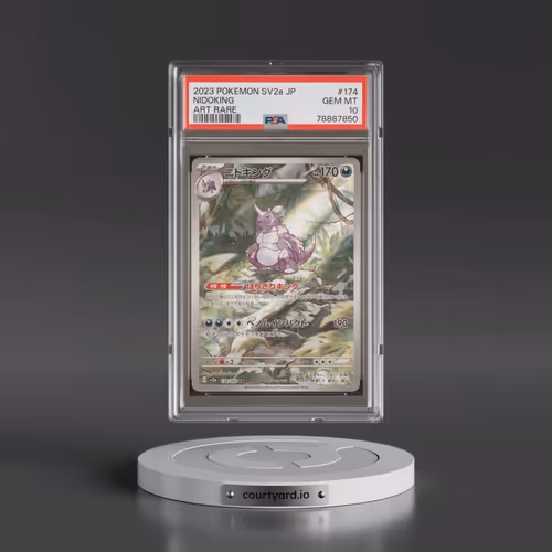 2023 Pokémon Sv2a-Pokemon 151 #174 Nidoking - Art Rare (PSA 10 GEM MINT)