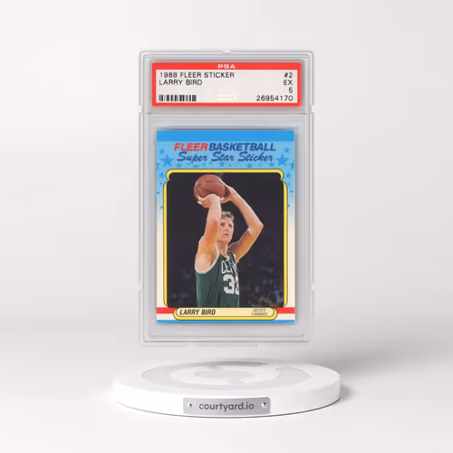 1988 Fleer Sticker #2 Larry Bird (PSA 5 EX)