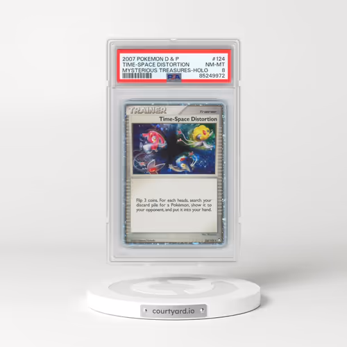 2007 Pokémon Diamond & Pearl Mysterious Treasures #124 Time-Space Distortion - Holo (PSA 8 NM-MT)