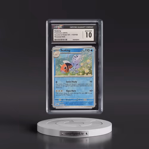 2023 Scarlet & Violet 151 - MEW EN #119/165 Seaking - Reverse Holo (CGC 10 GEM MINT)
