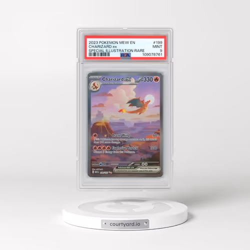 2023 Pokémon Mew EN-151 #199 Charizard EX - Holo Special Illustration Rare (PSA 9 MINT)