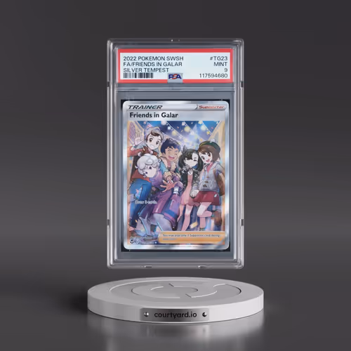 2022 Pokémon Sword & Shield Silver Tempest #TG23 Friends in Galar - Full Art (PSA 9 MINT)