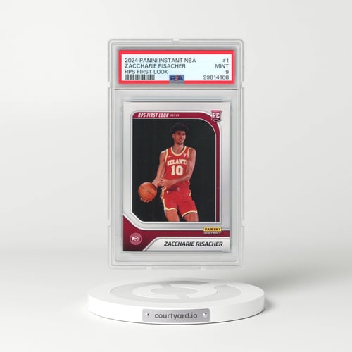 2024 Panini Instant NBA Rps First Look #1 Zaccharie Risacher (PSA 9 MINT)