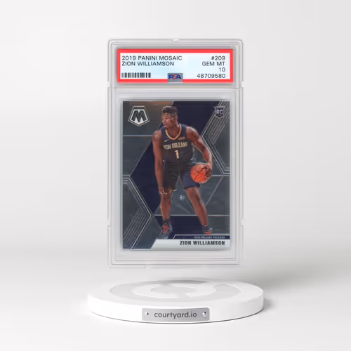 2019 Panini Mosaic #209 Zion Williamson (PSA 10 GEM MINT)