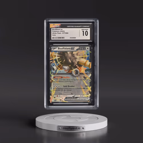 2025 Pokémon Wht EN-White Flare #077 Bouffalant EX - Holo (CGC 10 GEM MINT)