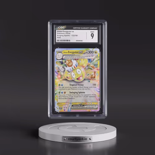 2024 Pokémon Ssp EN-Surging Sparks #133 Alolan Exeggutor EX - Holo (CGC 9 MINT)