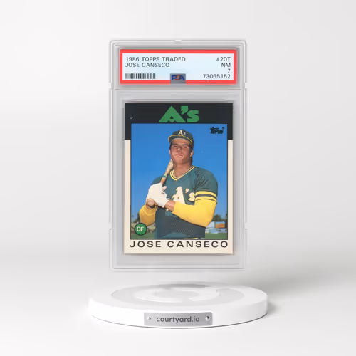 1986 Topps Traded #20T Jose Canseco (PSA 7 NM)