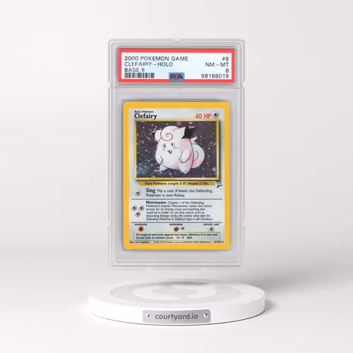 2000 Pokémon Game Base II #6 Clefairy - Holo (PSA 8 NM-MT)