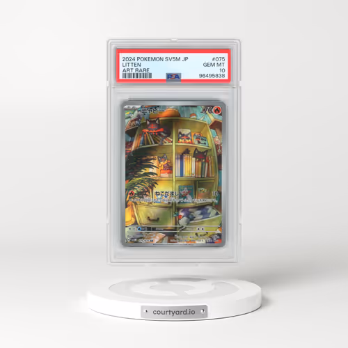 2024 Pokémon Sv5m-Cyber Judge #075 Litten - Art Rare (PSA 10 GEM MINT)