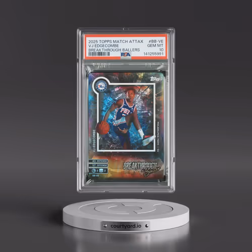 2025 Topps Match Attax Breakthrough Baller #BB-VE VJ Edgecombe (PSA 10 GEM MINT)