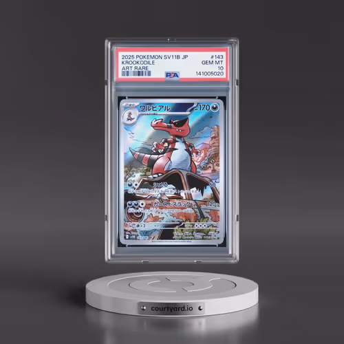 2025 Pokémon Sv11b-Black Bolt #143 Krookodile - Art Rare (PSA 10 GEM MINT)
