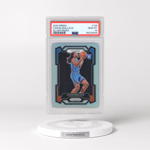 2023 Panini Prizm #139 Cason Wallace - Silver Prizm (PSA 10 GEM MINT)
