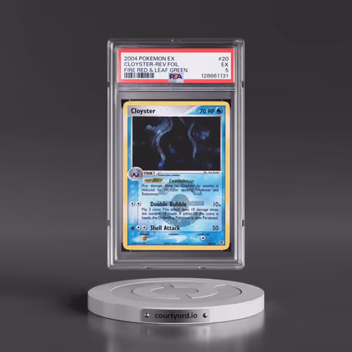 2004 Pokémon EX Fire Red & Leaf Green #20 Cloyster - Reverse Foil (PSA 5 EX)