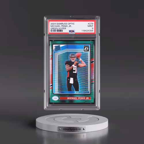 2024 Panini Donruss Optic #279 Michael Penix Jr. - Green Hyper (PSA 9 MINT)