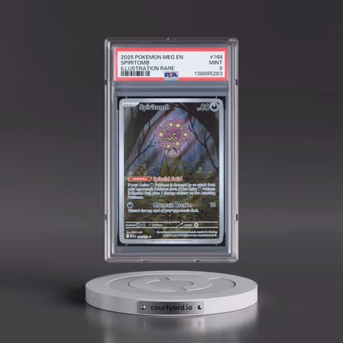 2025 Pokémon Meg EN-Mega Evolution #148 Spiritomb - Illustration Rare (PSA 9 MINT)