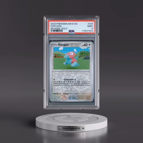 2023 Pokémon Mew EN-151 #137 Porygon - Reverse Holo (PSA 9 MINT)
