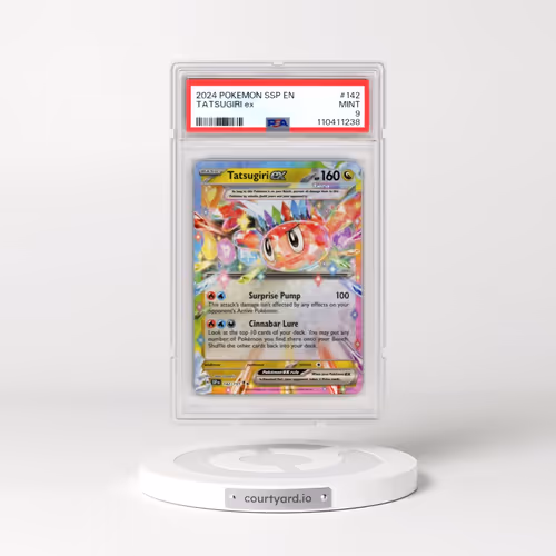 2024 Pokémon Ssp EN-Surging Sparks #142 Tatsugiri EX - Holo (PSA 9 MINT)