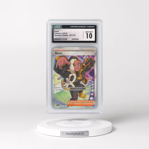 2023 Pokémon Obf EN-Obsidian Flames #221 Ryme - Ultra Rare (CGC 10 GEM MINT)