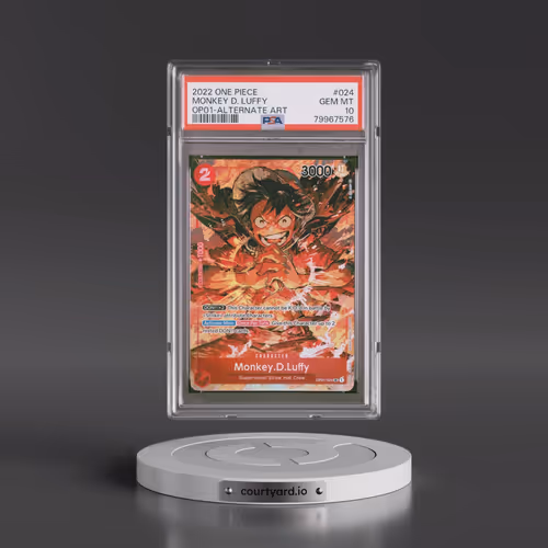 2022 One Piece OP01-Romance Dawn #024 Monkey D. Luffy - Alternate Art (PSA 10 GEM MINT)
