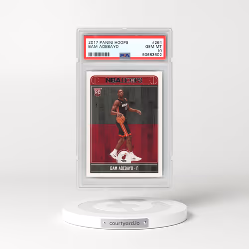 2017 Panini Hoops #264 Bam Adebayo (PSA 10 GEM MINT)