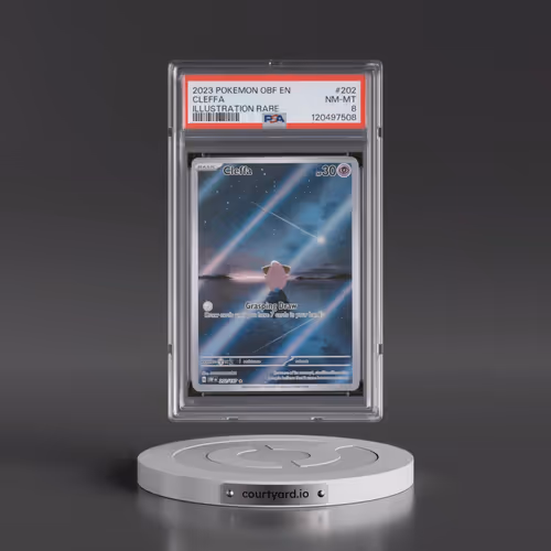 2023 Pokémon Obf EN-Obsidian Flames #202 Cleffa - Illustration Rare (PSA 8 NM-MT)
