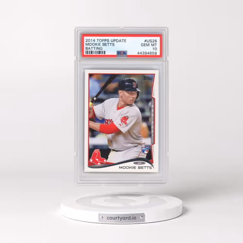 2014 Topps Update #US26 Mookie Betts - Batting (PSA 10 GEM MINT)