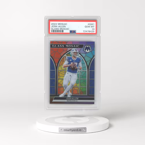 2022 Panini Mosaic Glass Mosaic #GM1 Josh Allen (PSA 10 GEM MINT)