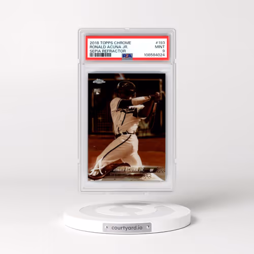 2018 Topps Chrome #193 Ronald Acuna Jr. - Sepia Refractor (PSA 9 MINT)