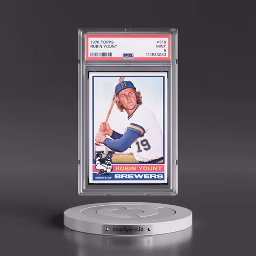 1976 Topps #316 Robin Yount (PSA 9 MINT)